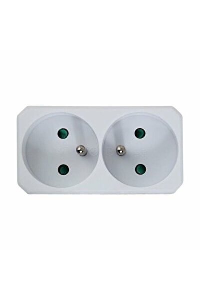 ESPERANZA Adaptor ELK305W, mufă dublă, formă dreptunghiulară, alb