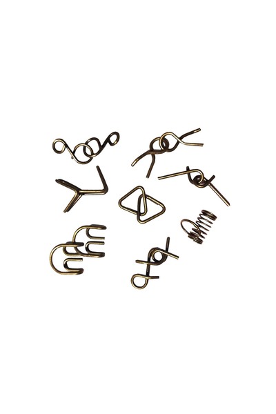 BV Set de puzzle Brain Twister cu 8 jocuri din metal, pentru copii și adolescenți, 392CUB-1
