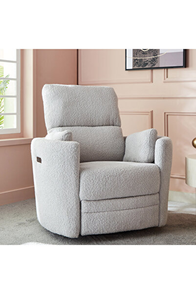 Home Box كرسي كهربائي قابل للإمالة من القماش من Asos مع دوار