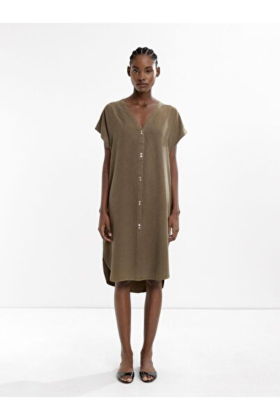 PARFOIS %100 Liyosel Kısa Elbise