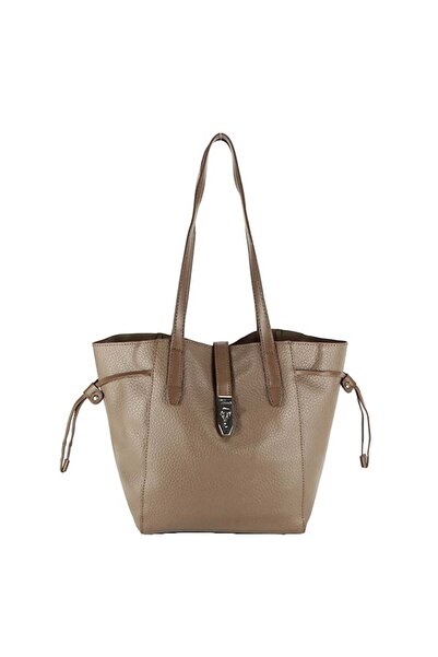 David Jones Μεγάλη τσάντα με αφαιρούμενη θήκη 6806-2 13 Μπεζ καφέ