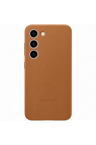 Samsung Leather Case for Galaxy S23, Camel