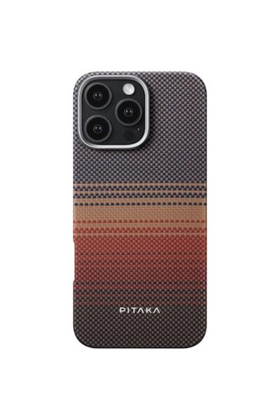 PITAKA Tactile Woven Aramida Magsafe Case for iPhone 16 Pro Max Sunset