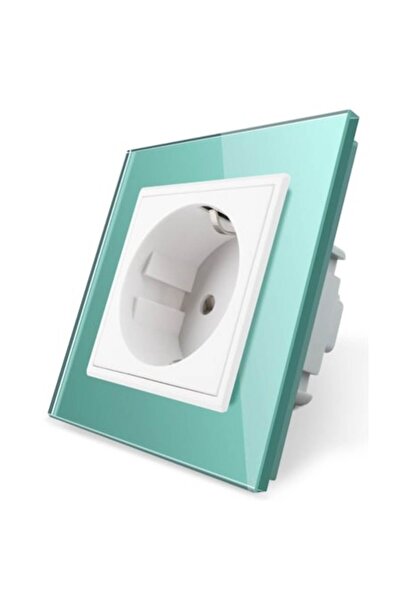 Livolo Priza simpla, Livolo, rama din sticla, 16 A, Verde