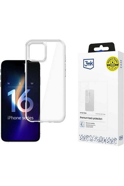 3MK Carcasă Armor pentru iPhone 16 Pro Max, Transparentă