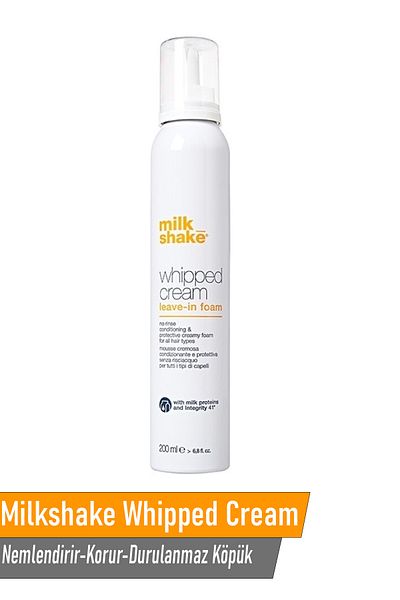 Milkshake Milk Shake Whipped Cream Moisturizing and Protective Leave-In Hair Care Foam 200 ml