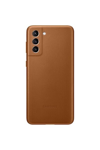 Samsung Husă din piele pentru Galaxy S21 Plus - Maro