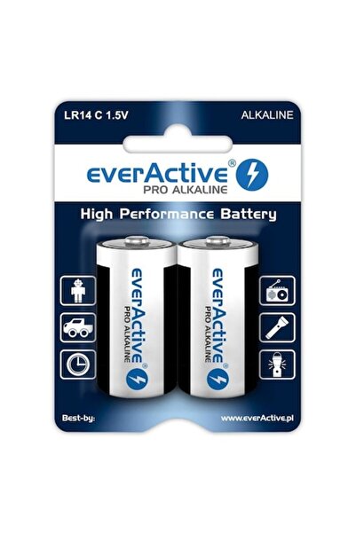 everActive Set baterii alcaline, C/LR14, 2 bucăți