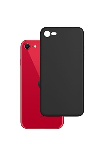 3MK Ματ θήκη για iPhone SE 2 / iPhone SE 3, αντι-δακτυλικών αποτυπωμάτων, μαύρη