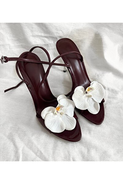 FloresDeCarnaval Beyaz Orkide Klipsli Ayakkabı Tokası(1 Çift)