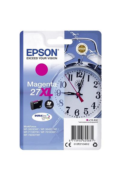 EPSON 27XL DURABrite Ultra Ink Cartridge, Magenta