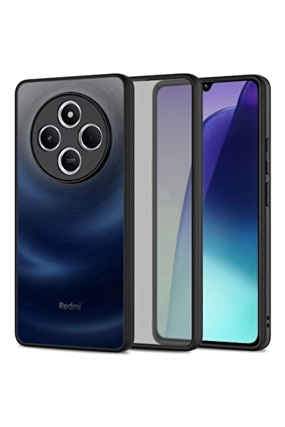 Tech-Protect Carcasă MagMat pentru Xiaomi Redmi 14C, Transparentă/Neagră, TPU