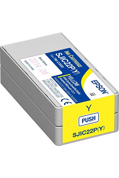 EPSON Ink Cartridge Yellow SJIC22P(Y) for C3500