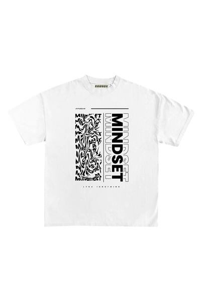 RawNox تيشيرت مطبوع بتصميم Mindset للجنسين