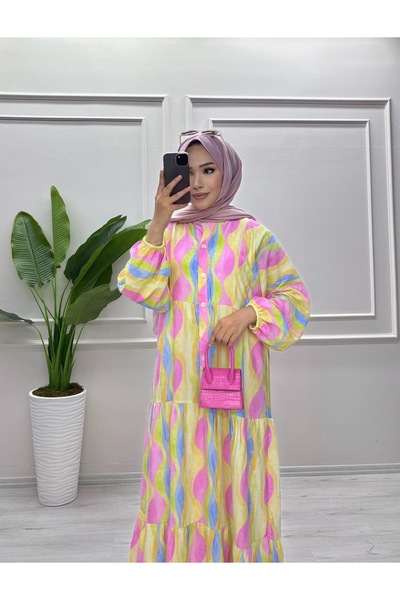 Teras Butik Floral Print Dress