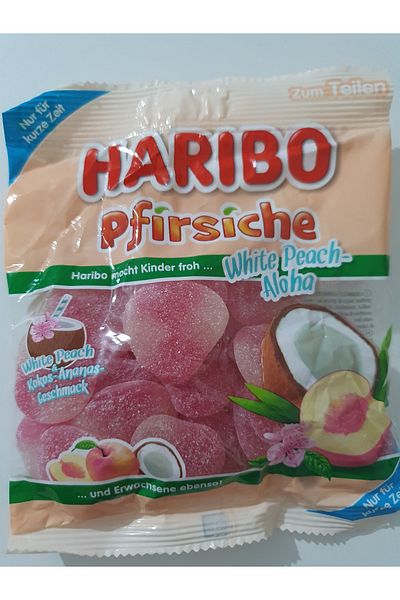 Haribo Pfirsiche White Peach Aloha 175g