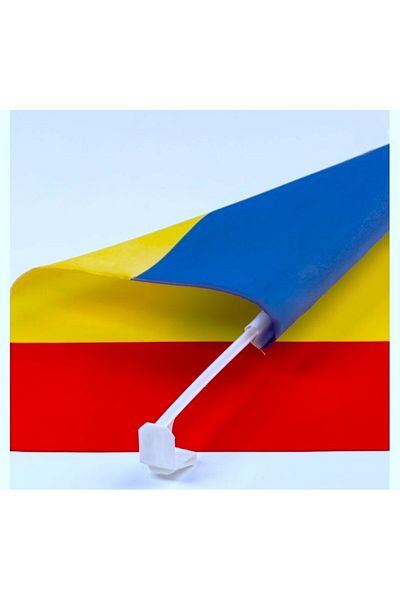 SDX Market Set of 100 tricolor car flags 30x45 cm, Romania / flag / Romanian flag