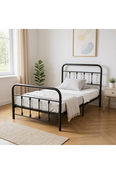 Home Box Movo Arcadia Metal Twin Bed - 120x200 cm