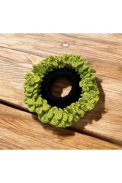 Nimet Abla Butik Embroidered Elastic Fabric Bagel Buckle