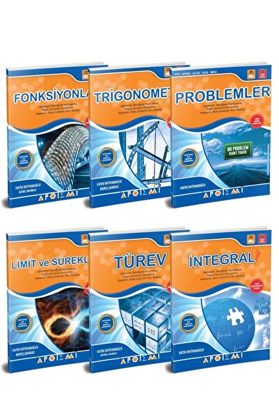 Apotemi Yayınları APOTEMİ YAYINLARI 6' LI FASİKÜL SET (LİMİT - TÜREV - İNTEGRAL- FONKSİYON - TRİGONOMETRİ - PROBLEM)