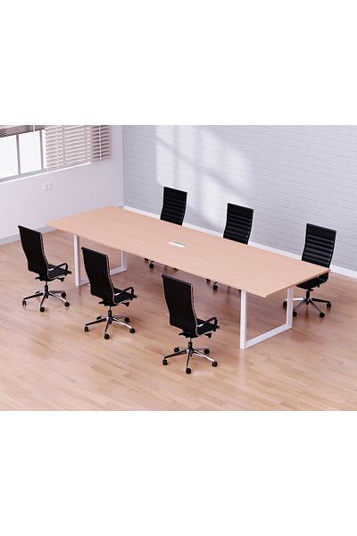 Mahmayi Vorm 136-24 Modern Conference-Meeting Table for Office, Home-(6 Seater, Oak)