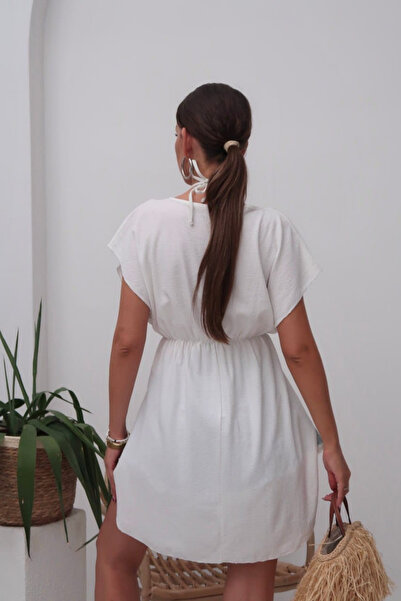 Paw Garage Rochie pareo din țesătură Crinkle pentru femei