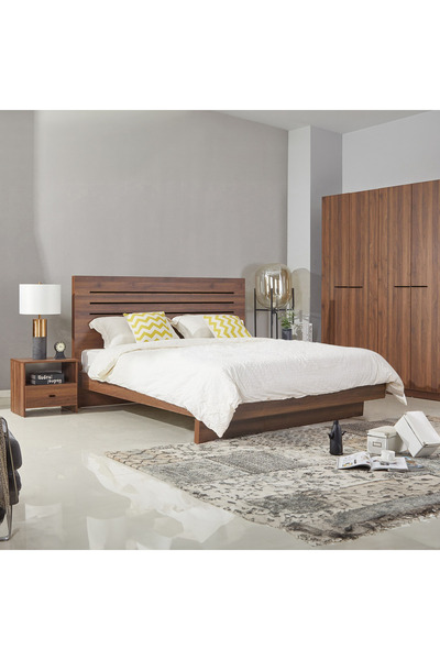 Home Box Patara King Bed with Floating Footboard - 180x200 cm