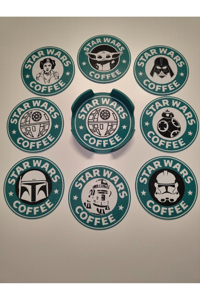 genomera Set of 8 Star Wars Coasters