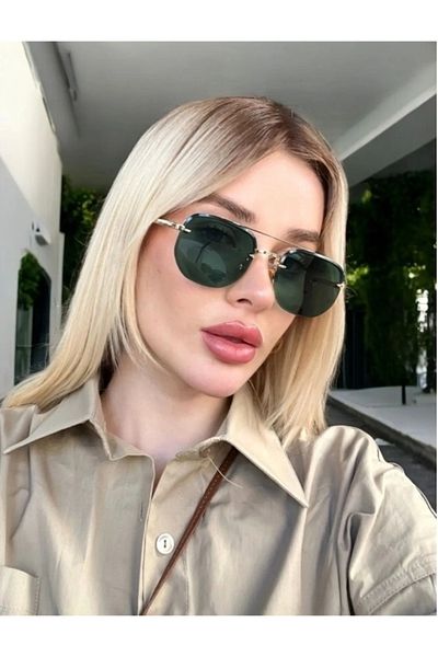Byc polo Cp177 Davi̇d Bkm New Season Green Stylish Unisex Sunglasses.