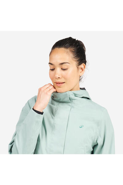 Decathlon Tribord Women's Sailing Raincoat - Light Green - Sailing 500