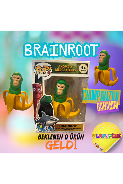 PLAY SPİRE شخصيات شيمبانزي موزية شهيرة من BRAINROOT ''THUNG THUNG THUNG SAHUR''
