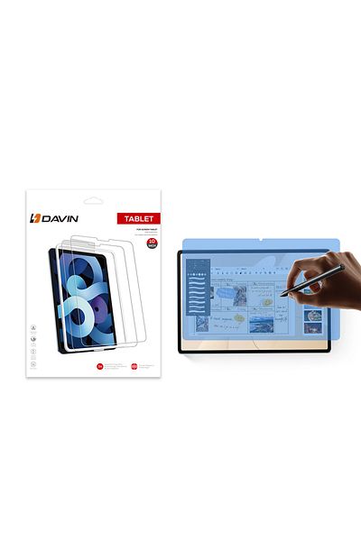 HTstore واقي شاشة تابلت مزخرف من ورق دافين غير لامع متوافق مع هاتف Huawei MatePad 12X