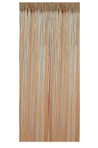 OEM Perdea franjuri, model in degrade, galben / oranj, 1, 2 m latime x 2, 2 m inaltime, cu tiv