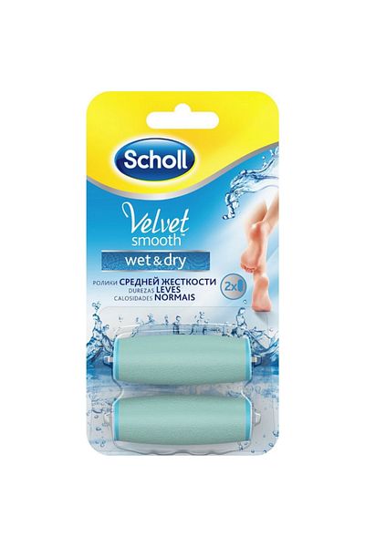SCHÖLL Rezerve pentru pila electrică Velvet Smooth, Scholl, Wet/Dry, 2 buc.