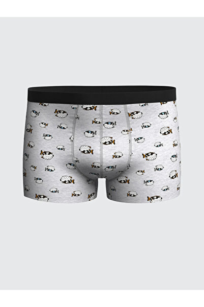 LC Waikiki Mavi Standart Kalıp Pamuklu Esnek Erkek Boxer 3'lü