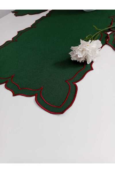 YD TASARIM Y&D Tasarım Helen Serisi Runner - Leke Tutmaz Keten, 40*115 Cm