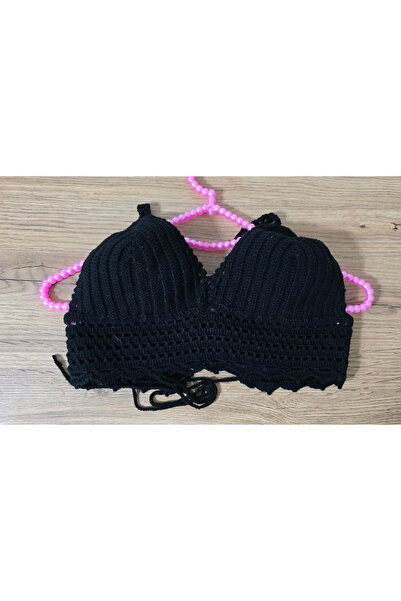 Wanderlust 100% حبل طبيعي محبوك يدويًا مع حمالة صدر بيكيني وربطة عنق من الخلف...