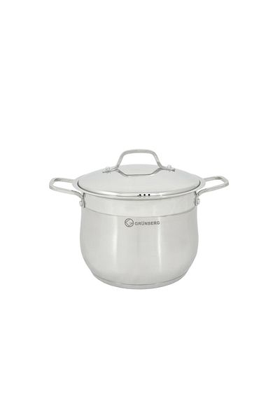 OEM Oală profesională din oțel inoxidabil cu capac, 9L, Grunberg - GR3124