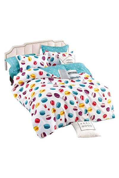 OEM Elegant Single Bedding Set for One Person, 4 Pieces, Cotton Finet, 155x230 cm Bed Sheet, Multicolor