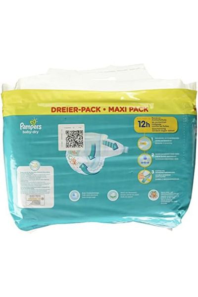 Pampers Baby-Dry Size 5 94 Nappies up to 12 Hours All-Round Protection, 11-16kg