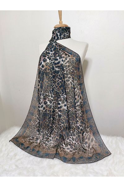 istanbul prensesleri Patterned Chiffon Shawl 185 X 70 cm
