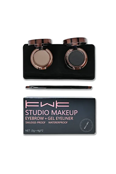 KWK STUDIO MAKEUP | Professional Eyebrow and Eyeliner Kit Waterproof Gel