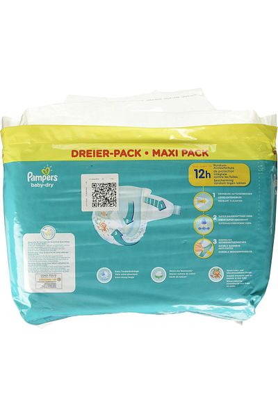 Pampers Baby-Dry Size 5 94 Nappies up to 12 Hours All-Round Protection, 11-16kg