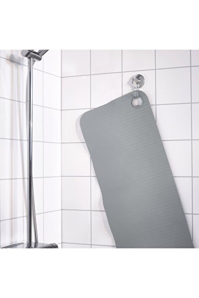 IKEA Valvattnet Dark Gray 33X84 cm Bathroom Shower Tub Anti-Slip Mat with Suction Cups