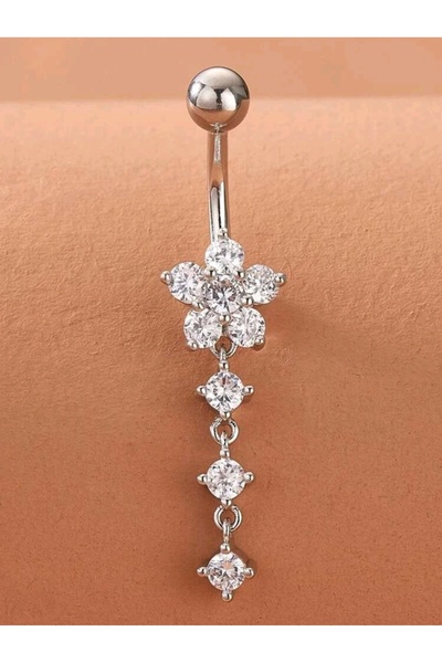 Dream Butik Çiçek Göbek Piercing N5