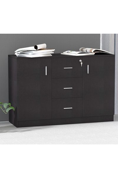 Mahmayi Storage Cabinet for Home Office (Oak Credenza)