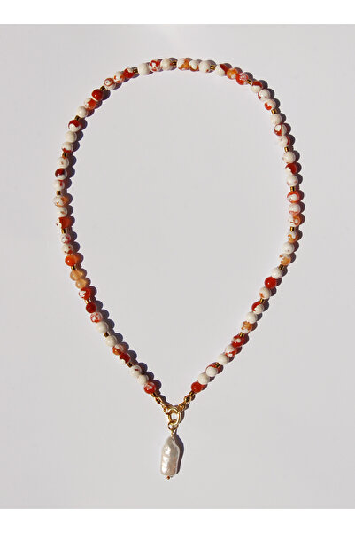 KADE STUDIO LOLA 925 AYAR GÜMÜŞ DOĞAL TAŞ KOLYE