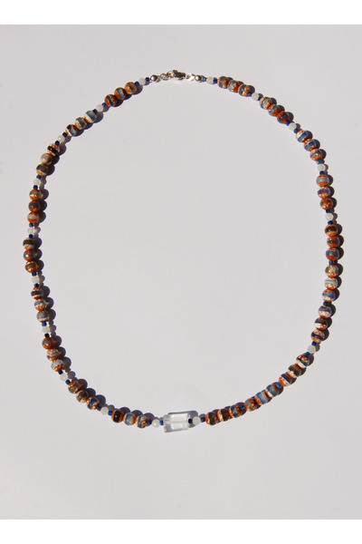 KADE STUDIO RENA 925 AYAR GÜMÜŞ DOĞAL TAŞ KOLYE