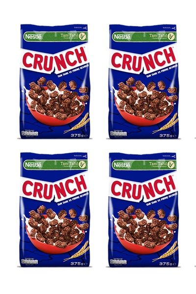 Nestle Crunch Tam Tahıl ve Pirinç Gevreği 375 Gr x 4 Adet