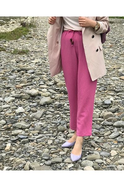 gül sezgin butik Robin Women's Fuchia Color Pants